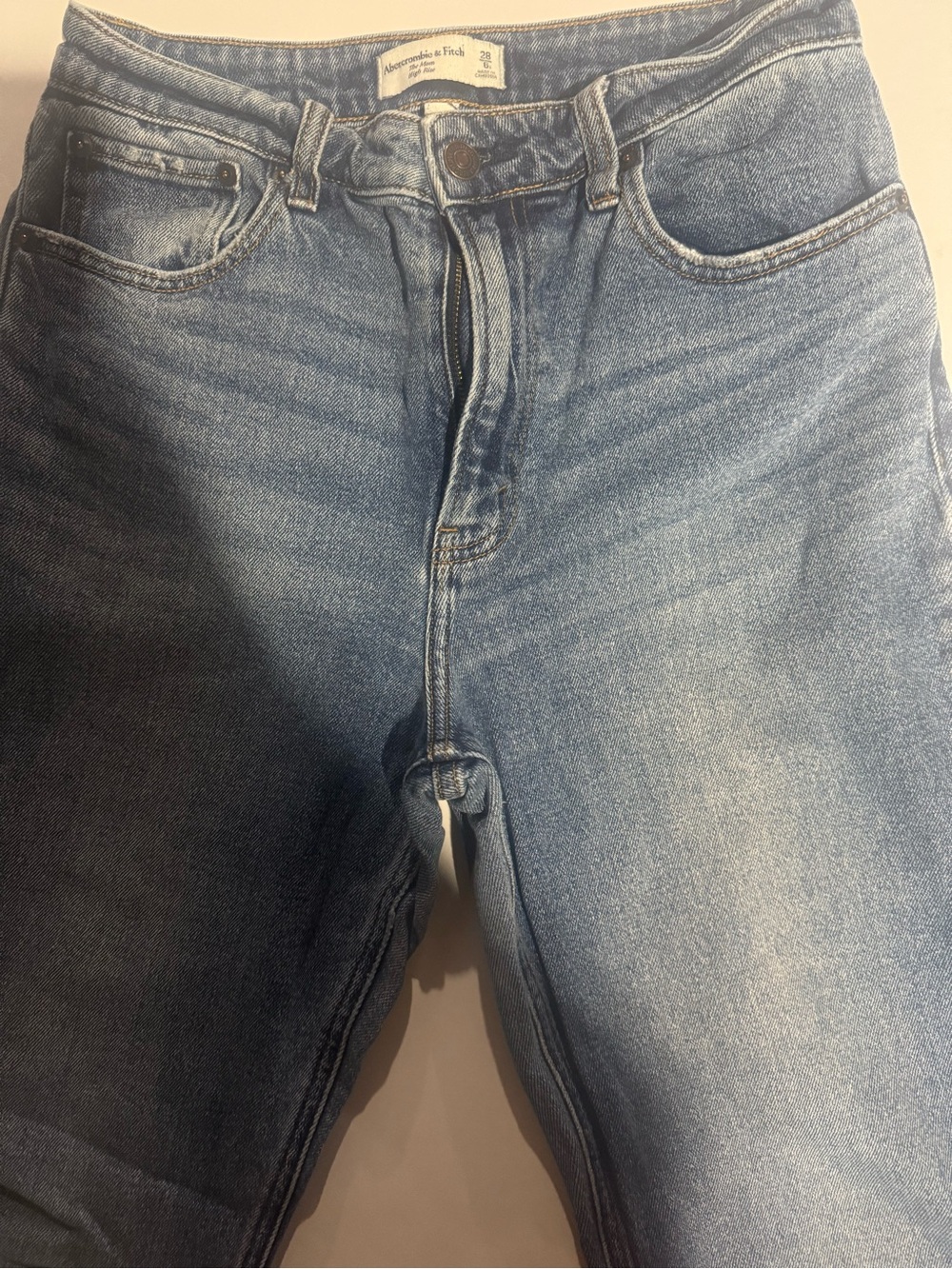 Abercrombie & Fitch Light Wash Slim Straight Jeans